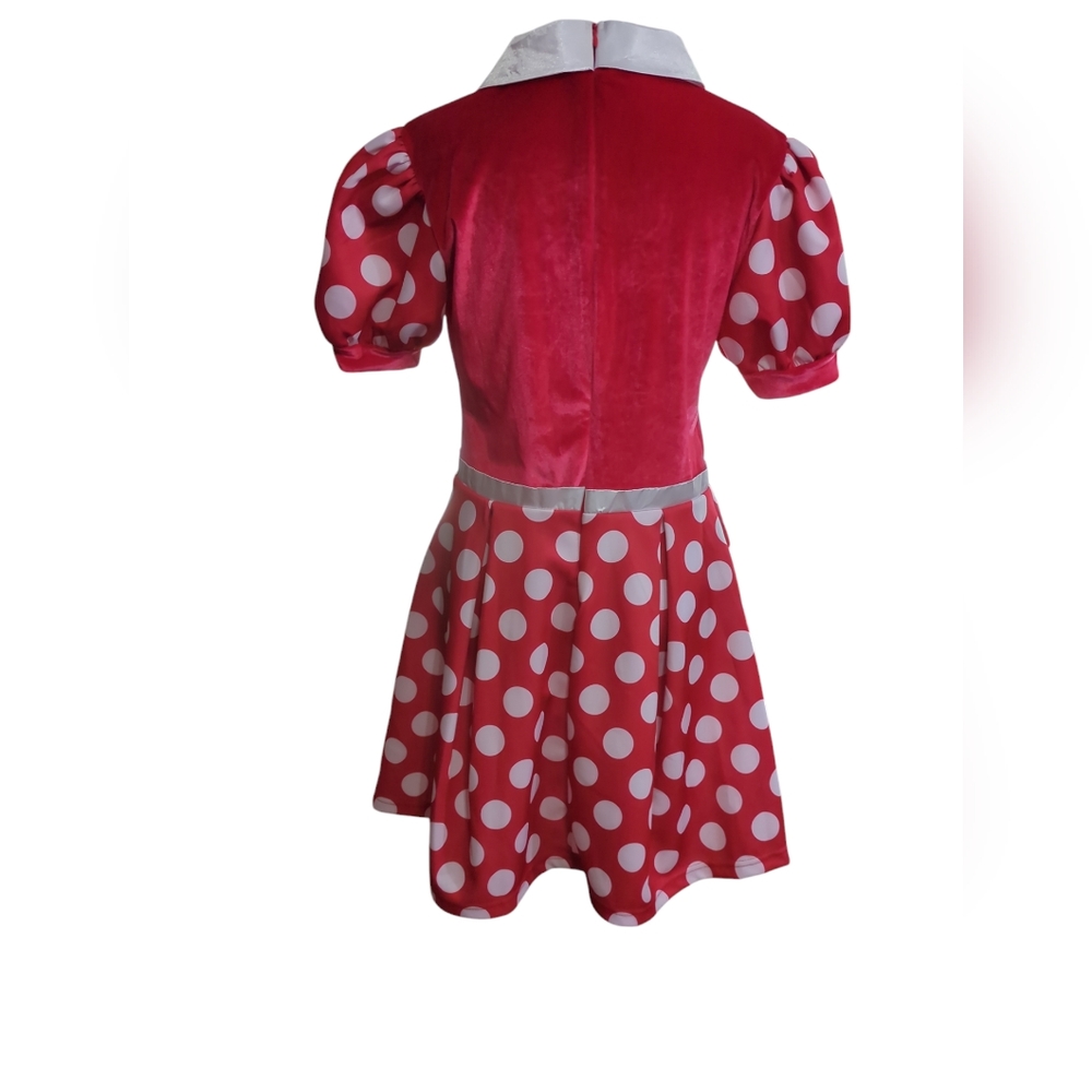 Minnie Mouse Red Polka Dot for bog Kids Costume size M - Picture 2 of 5